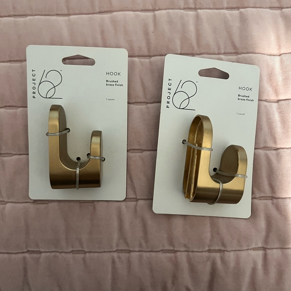 Project 62 Brushed Brass Curtain Hooks